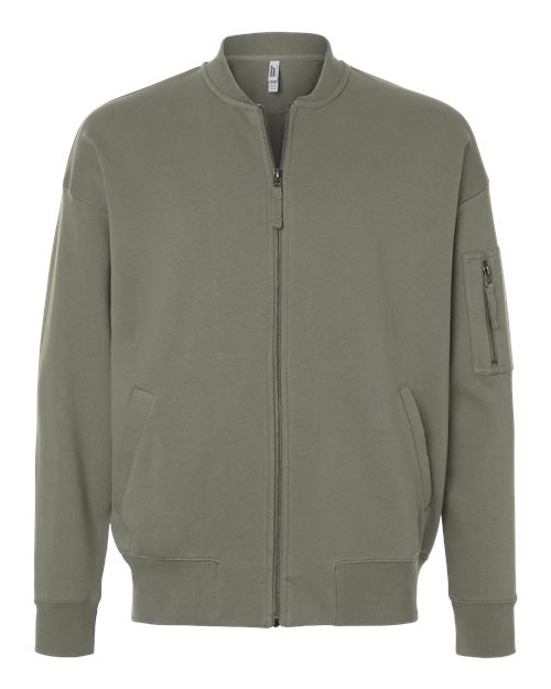 Unisex French Terry Bomber Jacket - Lieutenant