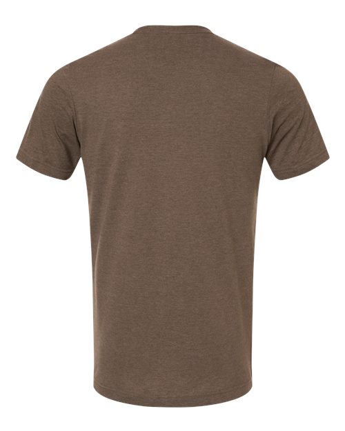 Unisex Combed CVC T-Shirt - Heather Brown