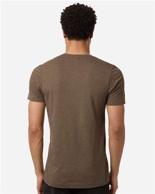 Unisex Combed CVC T-Shirt - Heather Brown