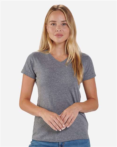 Women's V-Neck T-Shirt - Granite