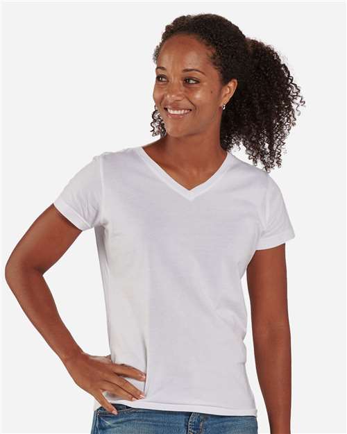 Women's V-Neck T-Shirt - White