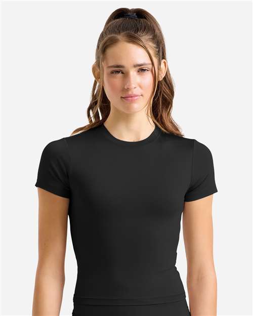 Women's Luxe Fitted Tee - Black
