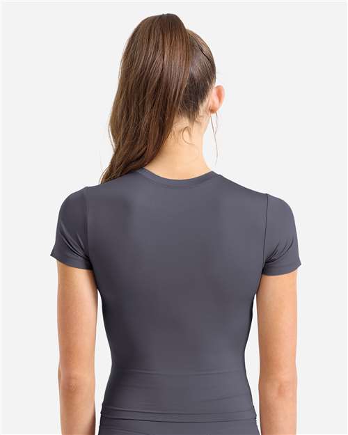 Women's Luxe Fitted Tee - Charcoal
