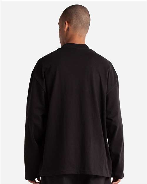 Unisex Max Heavyweight Oversized Long Sleeve T-Shirt - Black