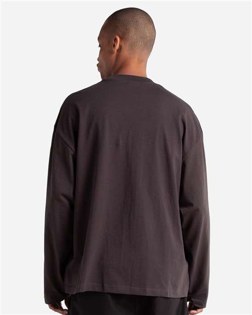 Unisex Max Heavyweight Oversized Long Sleeve T-Shirt - Off Black
