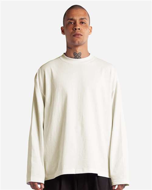 Unisex Max Heavyweight Oversized Long Sleeve T-Shirt - Off white