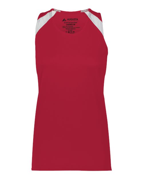 Women's Overspeed Track Jersey - Scarlet/ White