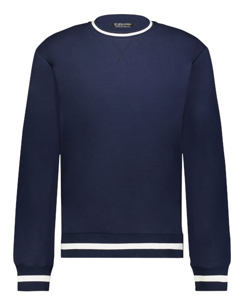 Unisex Heritage Prep Crewneck Sweatshirt - Navy/ Vanilla