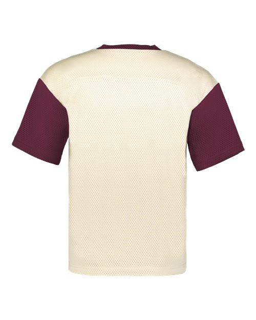 Unisex Prep Street Fan Jersey - Alabaster/ Maroon