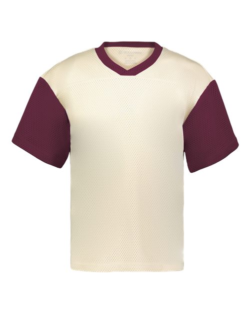 Unisex Prep Street Fan Jersey - Alabaster/ Maroon