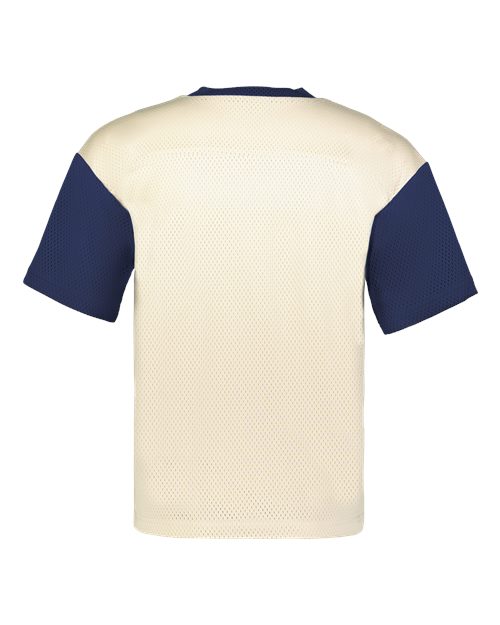 Unisex Prep Street Fan Jersey - Alabaster/ Navy