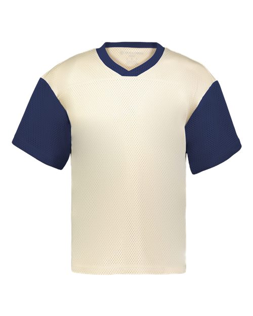 Unisex Prep Street Fan Jersey - Alabaster/ Navy