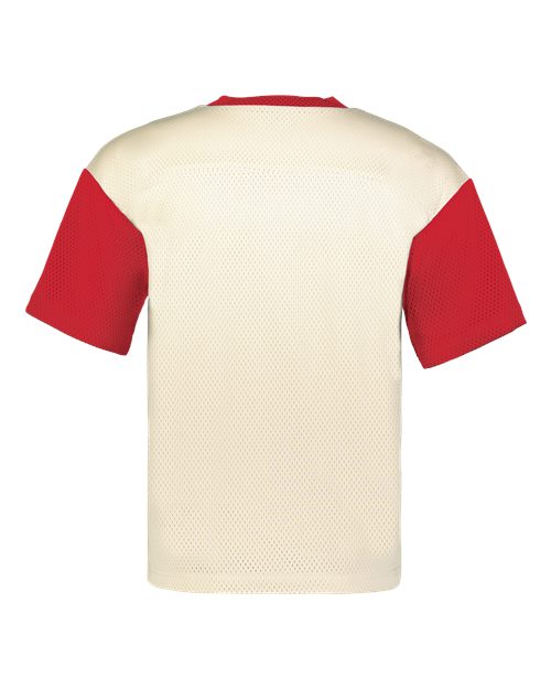 Unisex Prep Street Fan Jersey - Alabaster/ Scarlet