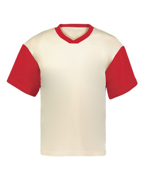 Unisex Prep Street Fan Jersey - Alabaster/ Scarlet