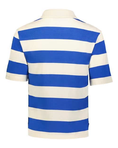 Women's Prep Street Rugby Crop T-Shirt - Alabaster/ Vintage Royal