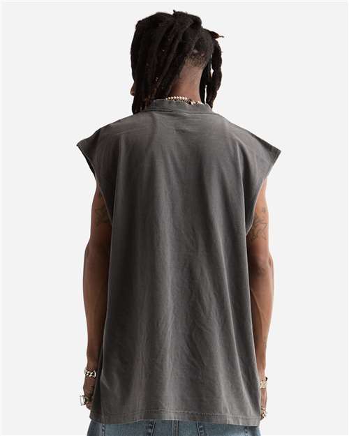 Unisex Garment-Dyed Muscle Tee - Shadow