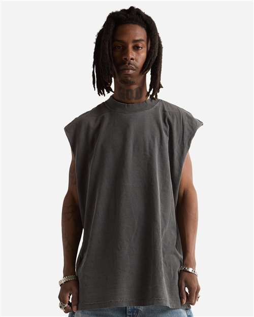 Unisex Garment-Dyed Muscle Tee - Shadow