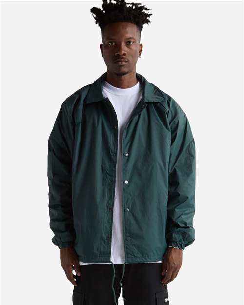 Unisex Coaches Jacket - Hunter Green