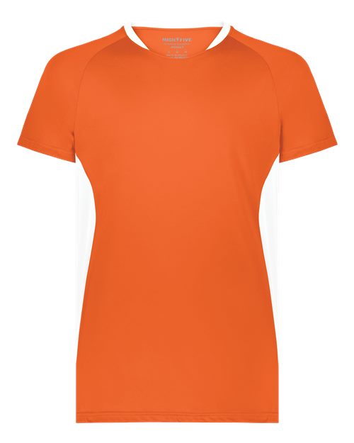 Unisex Octane Soccer Jersey - Orange/ White