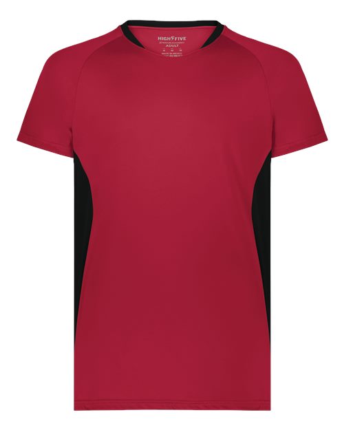 Unisex Octane Soccer Jersey - Scarlet/ Black