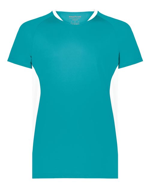 Unisex Octane Soccer Jersey - Teal/ White