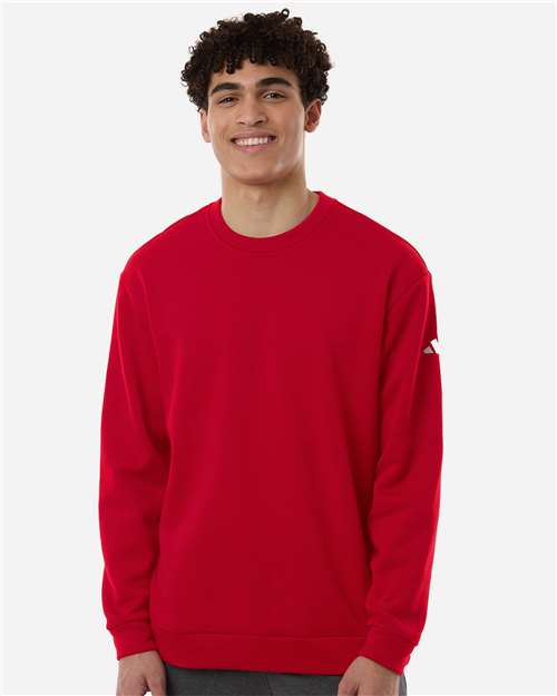 Men's Fleece Crewneck Sweatshirt - Team Power Red