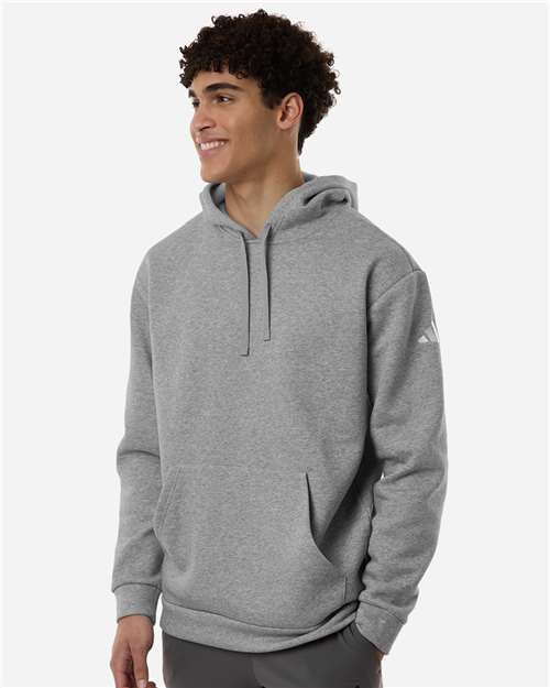 Men's Fleece Hooded Sweatshirt - Medium Grey Heather