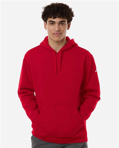 Men's Fleece Hooded Sweatshirt - Team Power Red