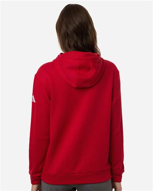 Women's Fleece Hooded Sweatshirt - Team Power Red