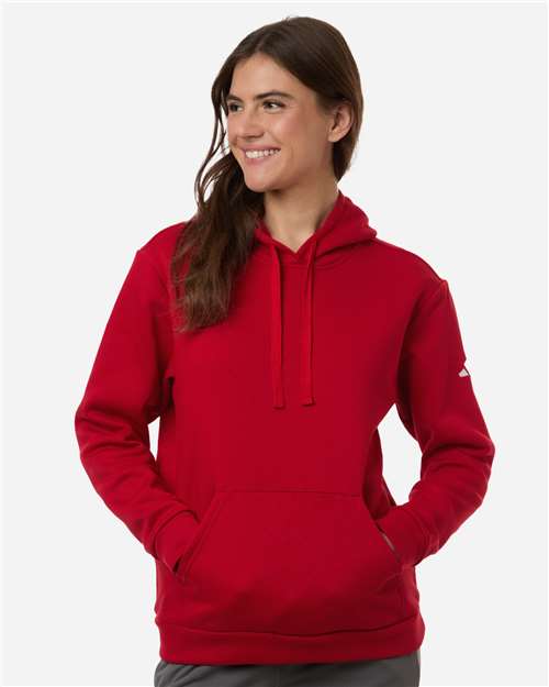 Women's Fleece Hooded Sweatshirt - Team Power Red