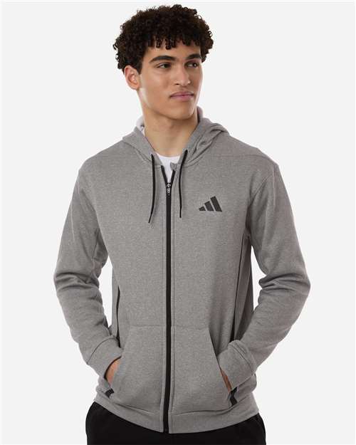 Men's Game & Go Fleece Full-Zip Hooded Sweatshirt - Medium Grey Heather