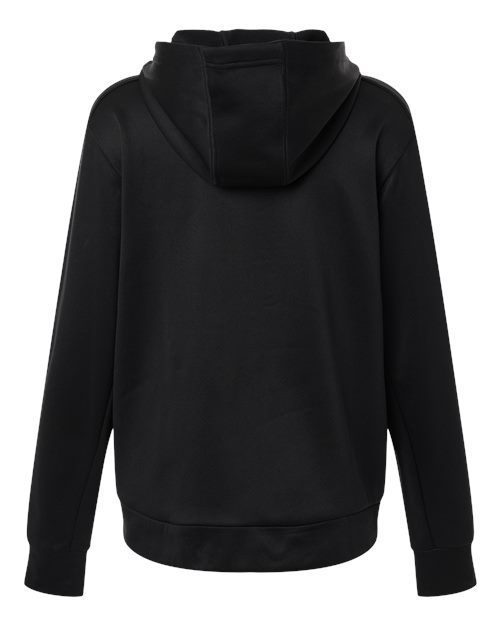 Women's Game & Go Fleece Full-Zip Hooded Sweatshirt - Black/ White