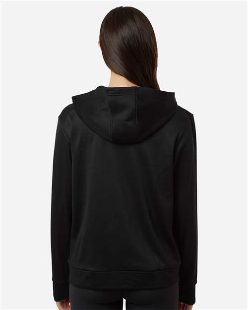 Women's Game & Go Fleece Full-Zip Hooded Sweatshirt - Black/ White