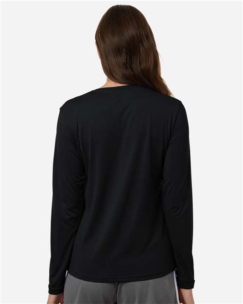 Women's Pregame Long Sleeve T-Shirt - Black/ White