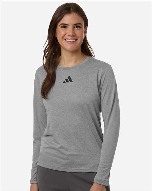 Women's Pregame Long Sleeve T-Shirt - Medium Grey Heather/ Black