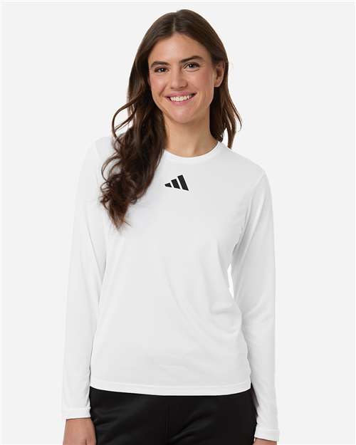 Women's Pregame Long Sleeve T-Shirt - White/ Black