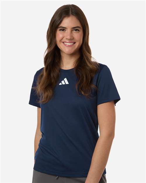 Women's Pregame T-Shirt - Team Navy Blue/ White