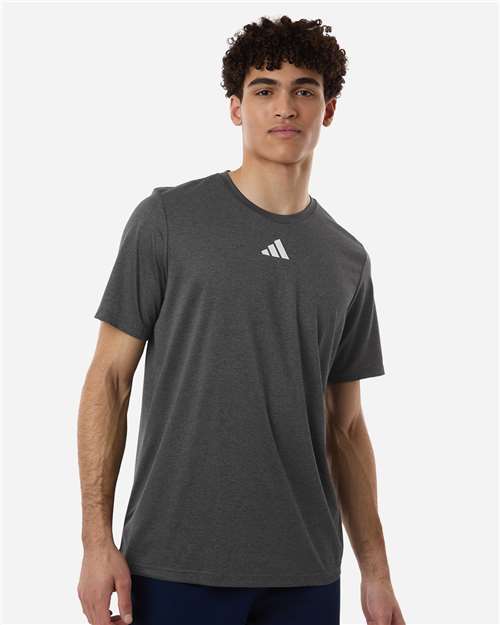 Men's Pregame T-Shirt - Dark Grey Heather/ White
