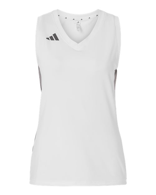 Women's Quickset V-Neck Sleeveless Jersey - White