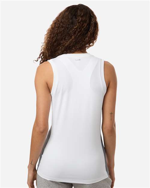Women's Quickset V-Neck Sleeveless Jersey - White