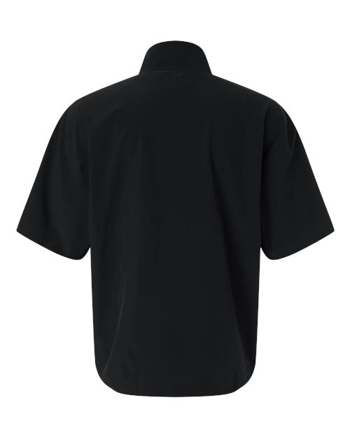 Men's Short Sleeve Quarter-Zip Pullover - Black/ White