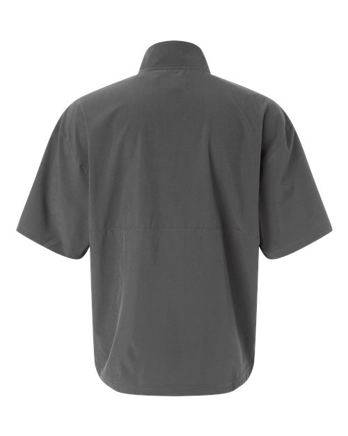 Men's Short Sleeve Quarter-Zip Pullover - Team Grey Four/ White