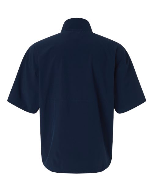 Men's Short Sleeve Quarter-Zip Pullover - Team Navy Blue/ White