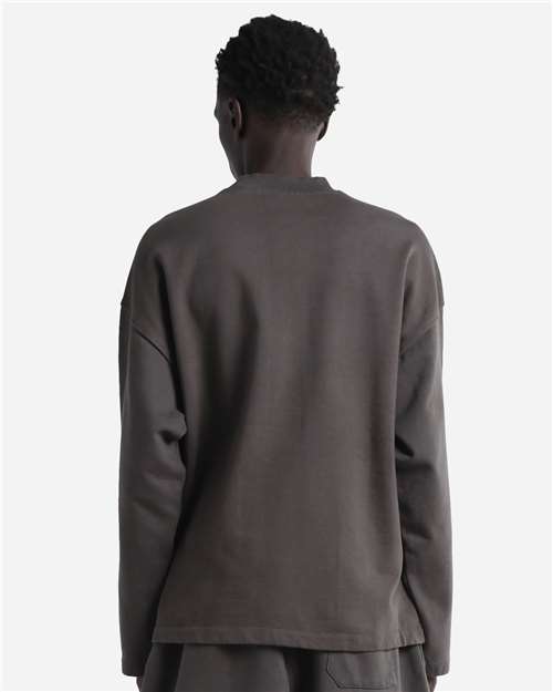 Unisex Garment-Dyed Terry Long Sleeve T-Shirt - Shadow