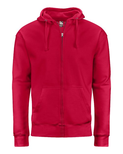 Unisex BTB Fleece Hooded Full-Zip Sweatshirt - Cardinal