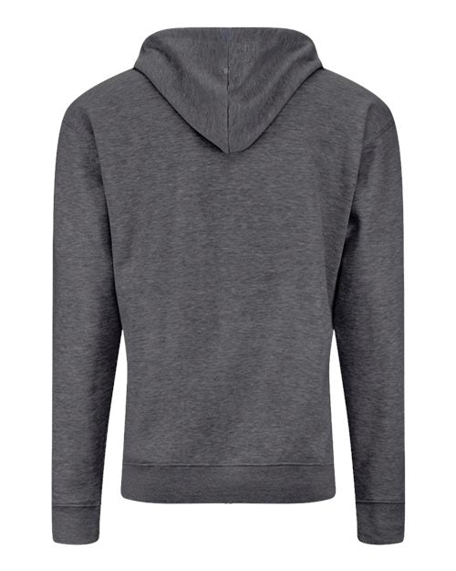 Unisex BTB Fleece Hooded Full-Zip Sweatshirt - Charcoal Heather