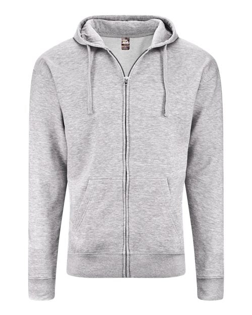 Unisex BTB Fleece Hooded Full-Zip Sweatshirt - Oxford