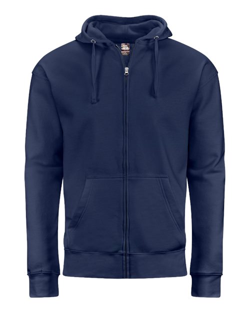 Unisex BTB Fleece Hooded Full-Zip Sweatshirt - True Navy