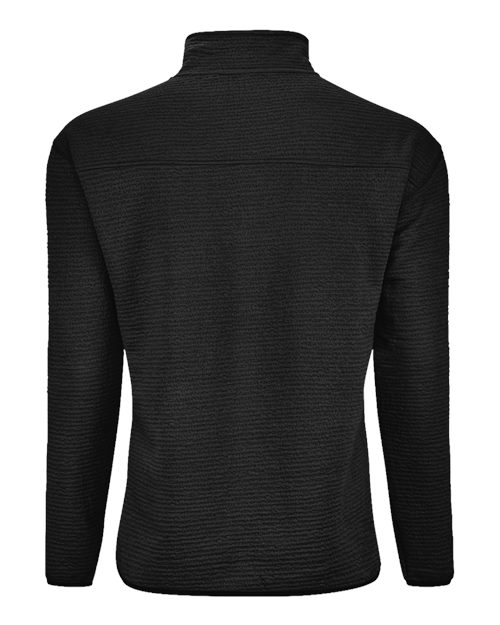Unisex Pebble Fleece Quarter-Zip Pullover - Black