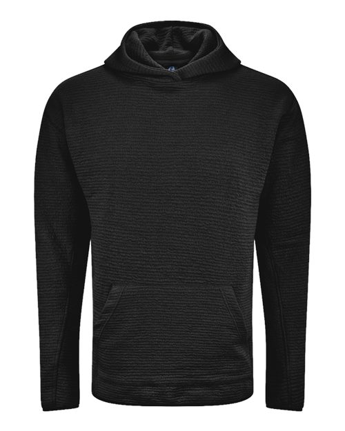 Unisex Pebble Fleece Hooded Pullover - Black